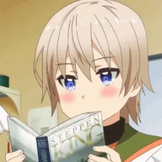 🌪 STEPPEN KING Anime, Lesen, Buch, Süß, Charakter telegram sticker