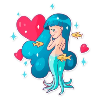 Lady Octo telegram stickers