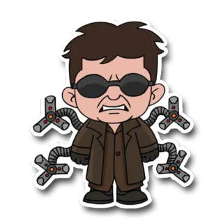 🐙 Doctor Octopus Doctor Octopus, supervillain, spider-man, marvel, comic book, sticker telegram sticker