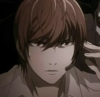 🤨 Light Yagami Death Note Anime, Death Note, Light Yagami, Personagem, Mangá telegram sticker