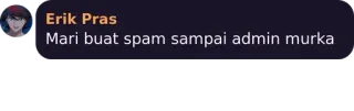 💜 Mari buat spam sampai admin murka Spam, Admin, Czat, Online telegram sticker