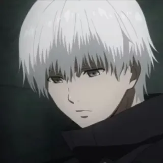 🖤 Ken Kaneki Tokyo Ghoul anime, cabelo branco, kaneki, tokyo ghoul, retrato, ghoul telegram sticker