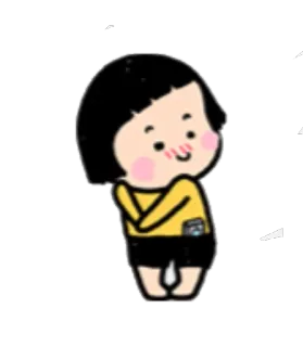 ☺️ мультфильм, девушка, милый, стикер, каваи, иллюстрация telegram sticker