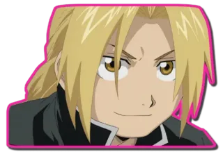 🙂 Edward Elric Fullmetal Alchemist อนิเมะ, มังงะ, เอ็ดเวิร์ด เอลริค, แขนกลคนแปรธาตุ, ตัวละคร, สติกเกอร์, การ์ตูน telegram sticker
