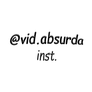 ▪️ @vid.absurda inst. インスタグラム, ソーシャルメディア, ユーザー名 telegram sticker