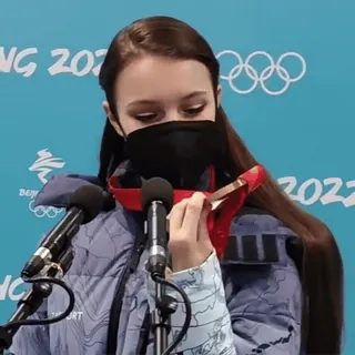 🥇 jeux olympiques, médaille, jeux d'hiver, athlète, sport, masque telegram sticker