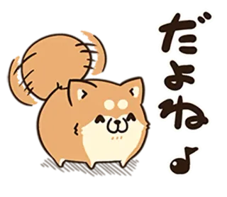 🐶 だよね♪ Hund, süß, Tier, Shiba Inu, japanisch telegram sticker
