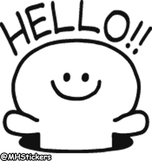 @MHStickers Spoiled Smile Person Rabbit Doodles Emoji telegram stickers