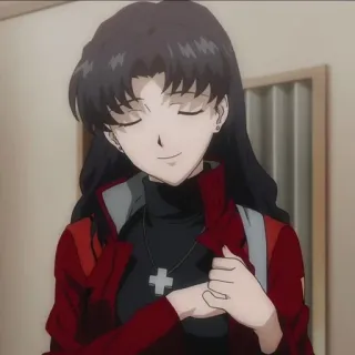😌 Misato Katsuragi Neon Genesis Evangelion Anime, Personaje, Mujer, Misato, Evangelion telegram sticker
