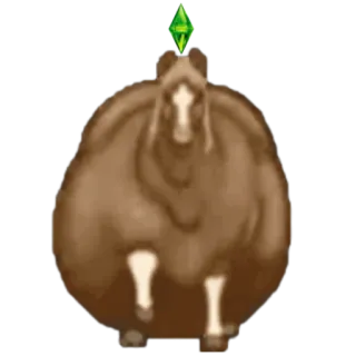 Лошадь из ТТ @prem0emoji whatsapp stickers