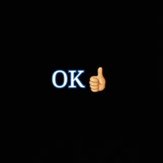 👍 OK OK, Pouce levé, Emoji, Positif, Accord whatsapp sticker