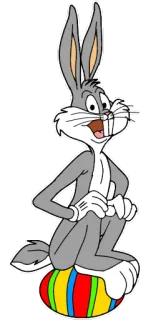 🥚 Bugs Bunny Dibujos animados, Conejo, Pascua, Conejo, Personaje telegram sticker