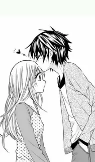 💗 Anime, Amor, Casal, Fofo, Romance, Beijo telegram sticker