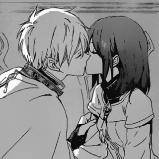 ❤️ zoenen, anime, koppel, romantiek, liefde, manga, relatie whatsapp sticker