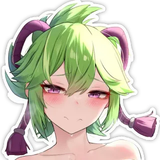 😊 Аниме, Девушка, Персонаж, Иллюстрация, Манга, Мультфильм telegram sticker