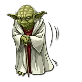 😕 Yoda Star Wars yoda, star wars, jedi, verde, dibujos animados, personaje, sabio whatsapp sticker