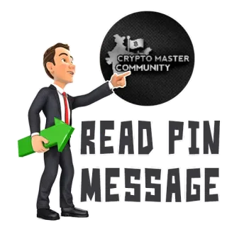 📌 READ PIN MESSAGE 암호화폐, 비트코인, 투자, 커뮤니티, 메시지, 화살표, 금융, 디지털 화폐 telegram sticker