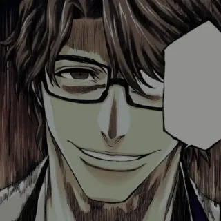 🧬 Sosuke Aizen Bleach Anime, Manga, Villano, Maquinador, Gafas telegram sticker