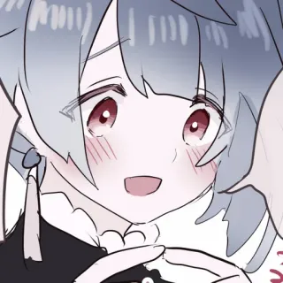 🍬 Anime, Manga, Lindo, Chica, Dibujo, Ilustración telegram sticker
