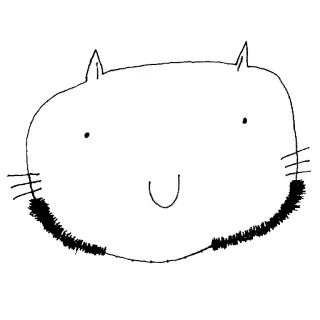 😏 Katze, Tier, Cartoon, Sticker, niedlich, Illustration telegram sticker