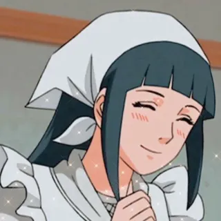 💜 Hinata Hyuga Naruto Anime, Maid, Carino, Hyuga, Naruto, Personaggio telegram sticker