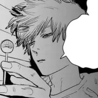 ⛓ Denji Chainsaw Man Anime, Manga, Chainsaw Man, Denji, Lutscher whatsapp sticker