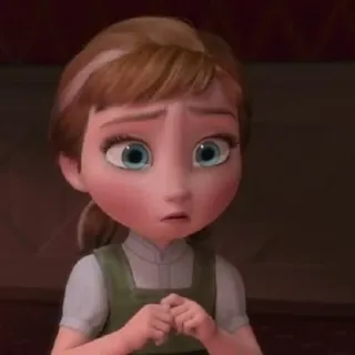 🥺 Anna Frozen cartoon, disney, anna, frozen, princess telegram sticker