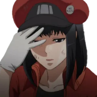😔 NT 4201 Anime, Mädchen, Charakter, Cells at Work telegram sticker