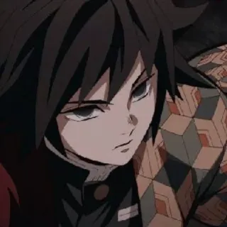 🌊 Giyu Tomioka Demon Slayer Аниме, Клинок, рассекающий демонов, Гию Томиока, Манга telegram sticker