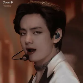 🫐 Sweet V K-pop, Ídolo, Cantante, Música, Retrato telegram sticker