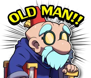 👴 OLD MAN!! alter Mann, Cartoon, Figur, Zauberer, lustig whatsapp sticker