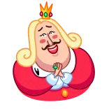 King telegram stickers