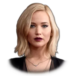 😊 Jennifer Lawrence celebrity, actress, portrait, woman, blonde telegram sticker