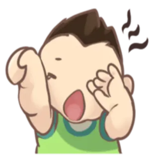 😴 Dibujo animado, Ira, Frustración, Molesto, Estresado, Triste whatsapp sticker