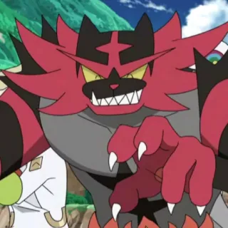 😈 Incineroar pokemon, incineroar, fire type, video game telegram sticker