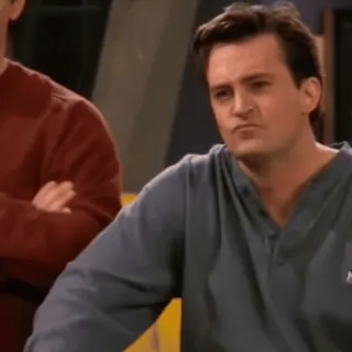 π Chandler Bing Friends chandler, sitcom, serie tv, matthew perry, sarcastico whatsapp sticker
