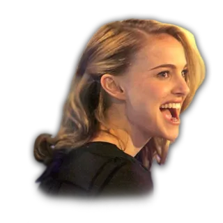 😄 Natalie Portman actress, celebrity, woman, portrait, film, movie telegram sticker