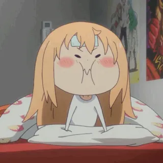🍜 anime, cartoon, bed, sleepy, lazy, cute telegram sticker