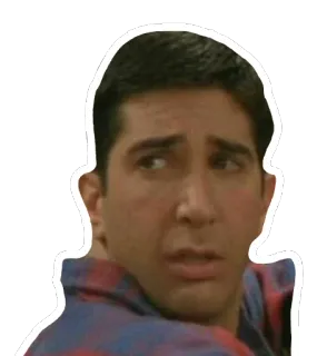 😐 Ross Geller Friends Ross, Geller, Friends, David Schwimmer, tv show telegram sticker