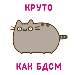 💝 Pusheen КРУТО
КАК БДСМ кот, милый, мультфильм, стикер, Pusheen, БДСМ, смешной whatsapp sticker