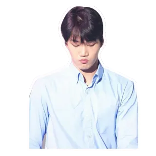 🕶 Persona, Uomo, Camicia, Ritratto, Casual, Kpop, Exo, Kai telegram sticker