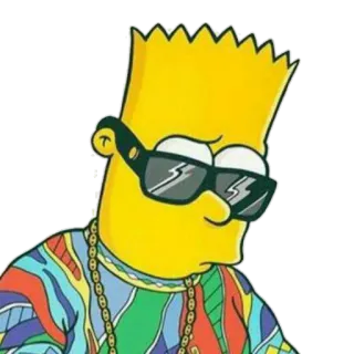 😎 Bart Simpson cartoon, simpsons, animated, bart, character telegram sticker