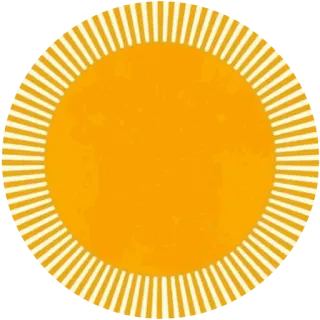 🌸 солнце, желтый, круг, наклейка, сияющий, иллюстрация telegram sticker
