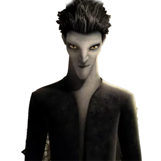 😡 Pitch Black Rise of the Guardians Pitch Black, El origen de los guardianes, Rey de las Pesadillas, Villano, Dreamworks, Personaje de dibujos animados whatsapp sticker