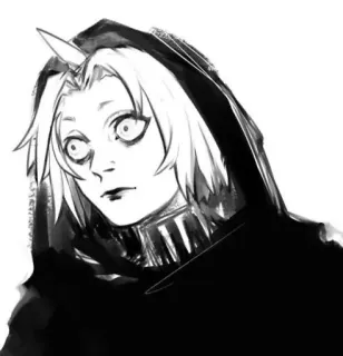 🪦 Anime, Manga, Kapuze, Gruselig, Monster telegram sticker