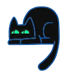 🐱 cat, animal, silhouette, black cat, feline telegram sticker