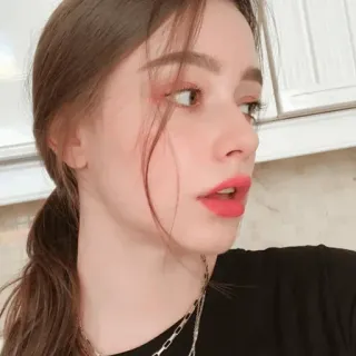 💜 wanita, potret, wajah, gadis, kecantikan, orang, perempuan telegram sticker