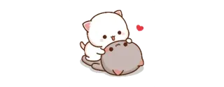 💋 고양이, 귀여운, 사랑, 만화 telegram sticker