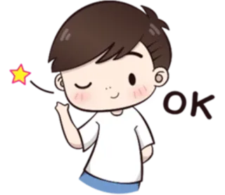 👌 OK fofo, desenho animado, magia, ok, aprovação telegram sticker
