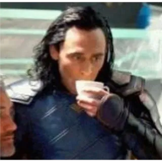 🫖 Loki Marvel Cinematic Universe Loki, Marvel, MCU, Tom Hiddleston, Tee, Gott des Unfugs telegram sticker